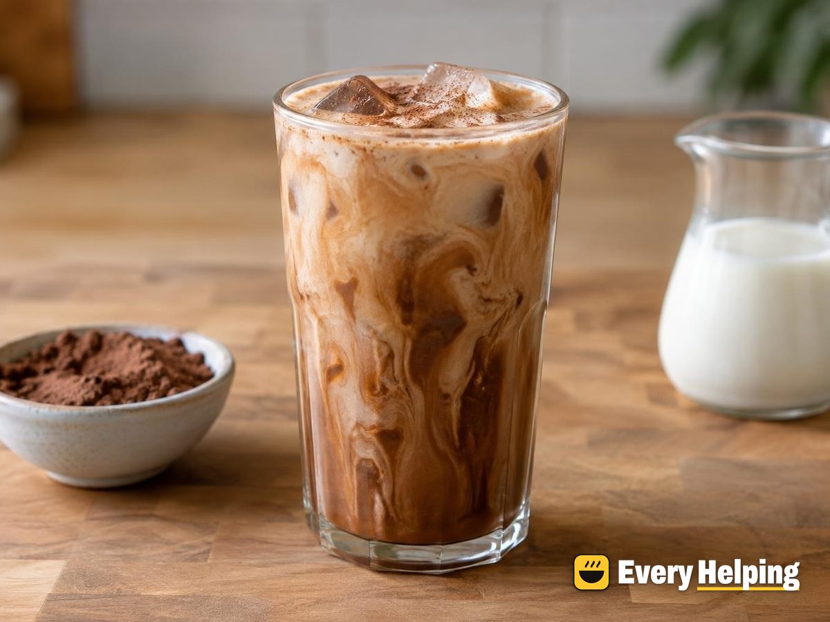 Iced Cocoa Eggnog Cold Brew
