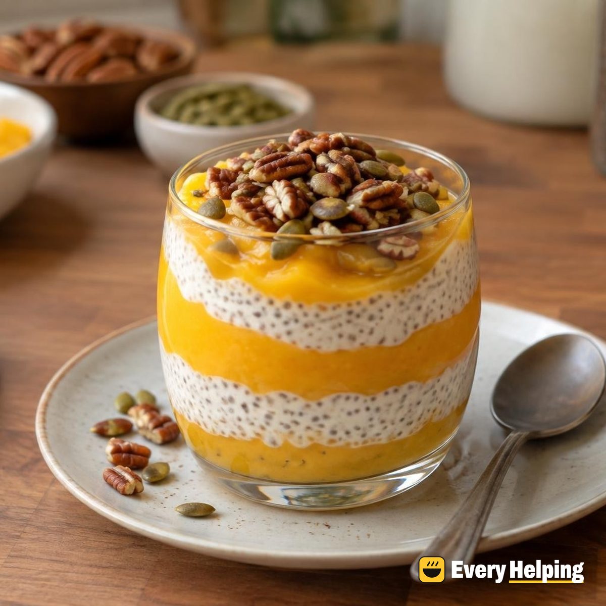 Warm-Spiced Mango Lassi Chia Parfaits