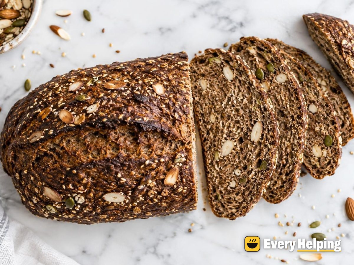 Toasted Almond Molasses Seeded Rye Batard