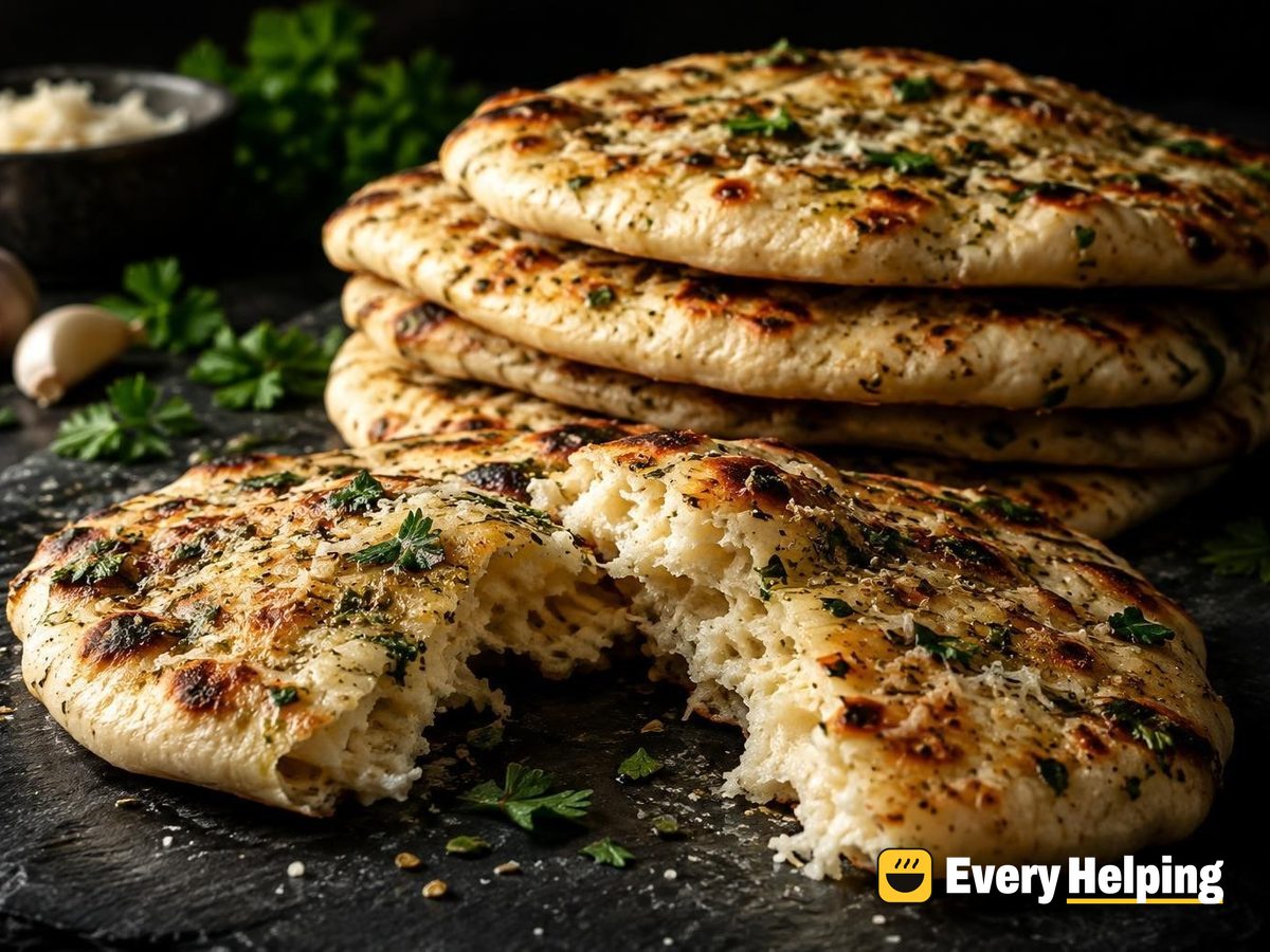 Parmesan-Oregano Yogurt Skillet Pita