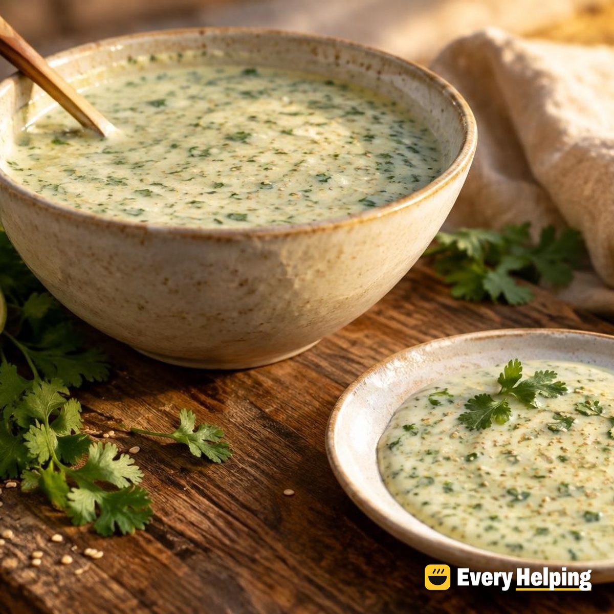 Toasted Sesame Yogurt Lime Cilantro Dressing