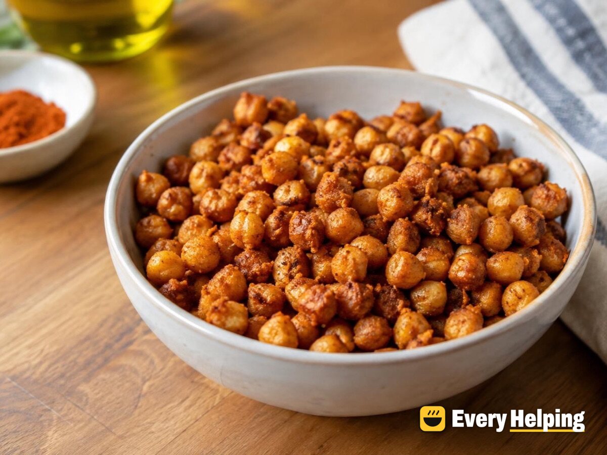 Air-fryer crispy chickpeas
