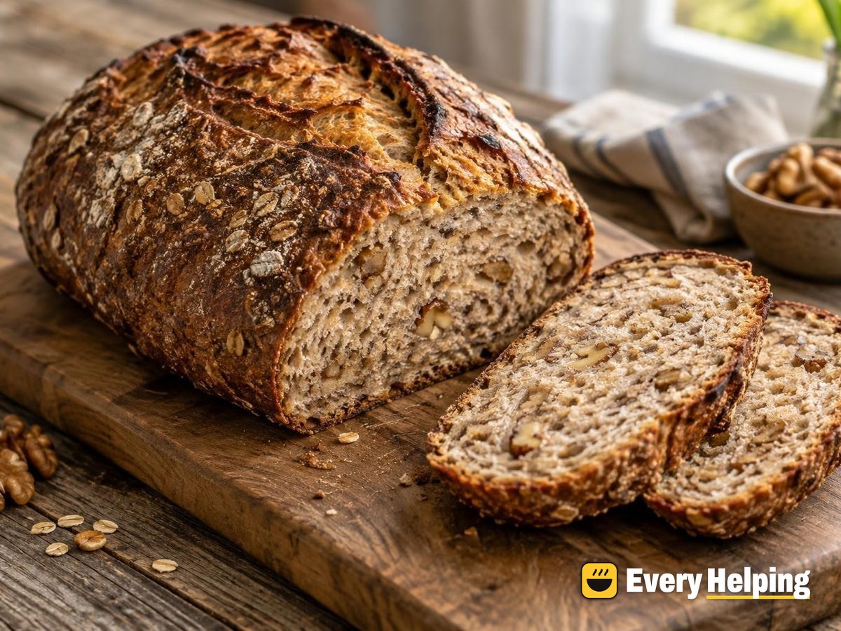 Spelt Oat Porridge Walnut Sourdough Batard