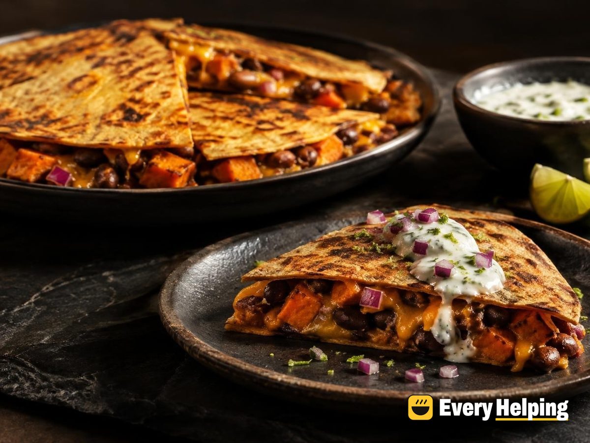 Sweet Potato and Black Bean Quesadillas