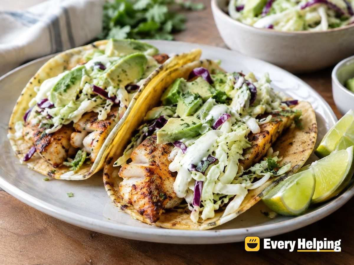 Chili-Lime Tilapia Tacos with Crunchy Slaw