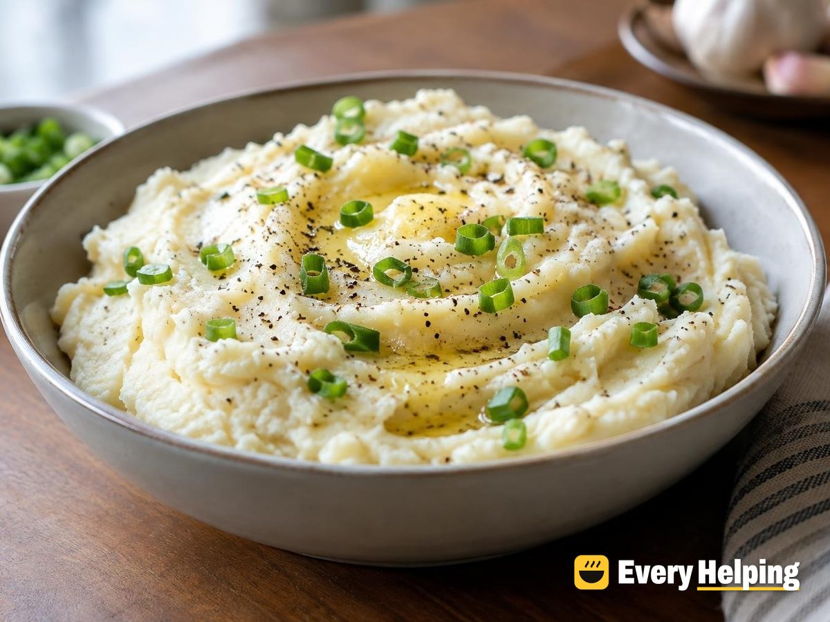 Garlicky Greek Yogurt Mashed Potatoes