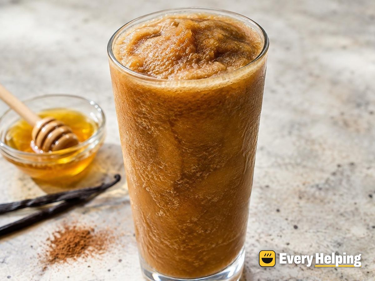 Frozen Coffee-Cube Honey Vanilla Slush