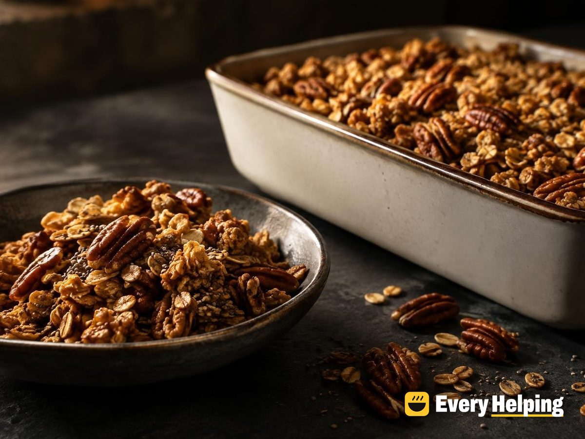 Spiced Cardamom Maple Pecan Granola