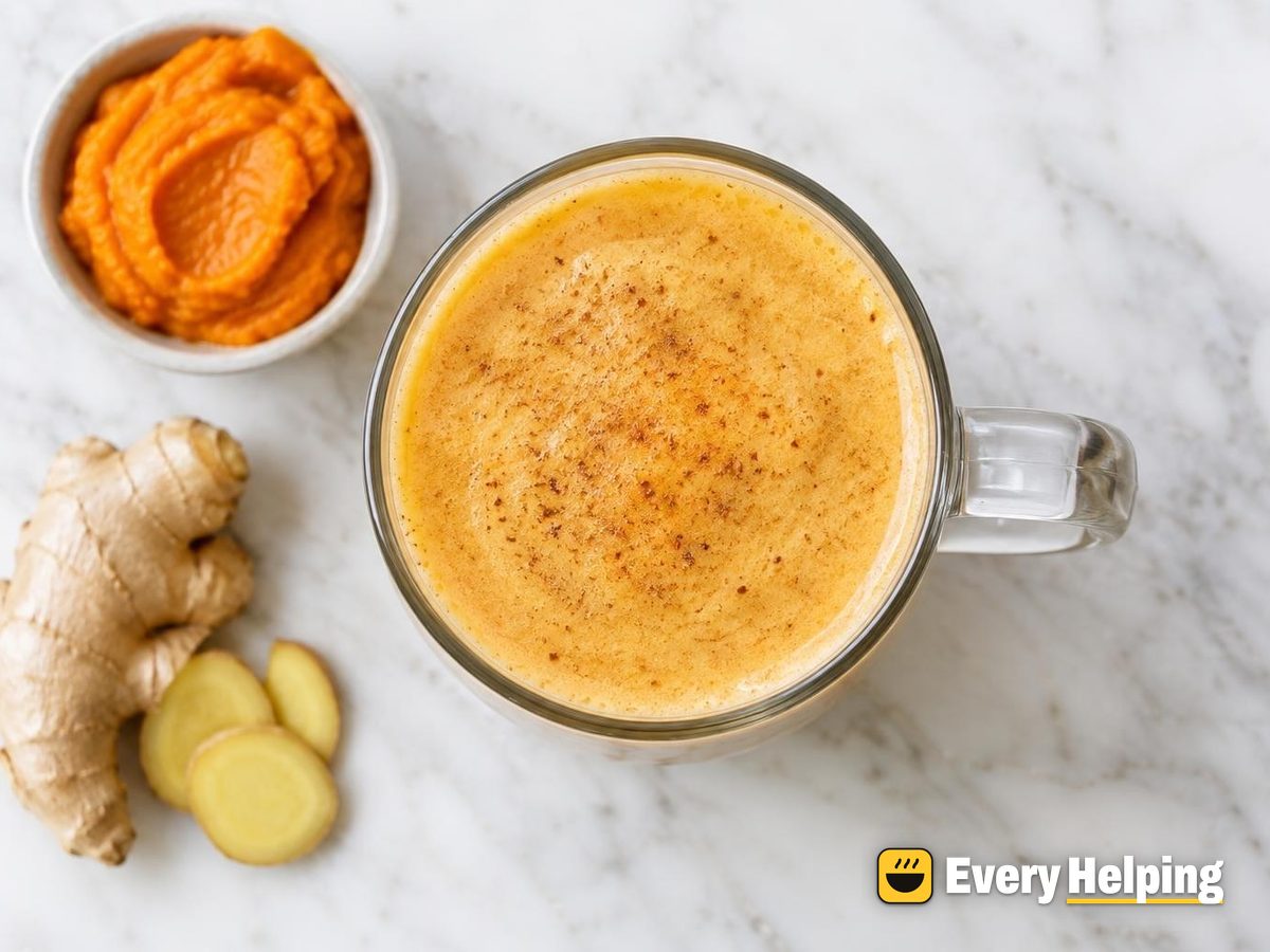 Velvety Pumpkin Ginger Chai Latte