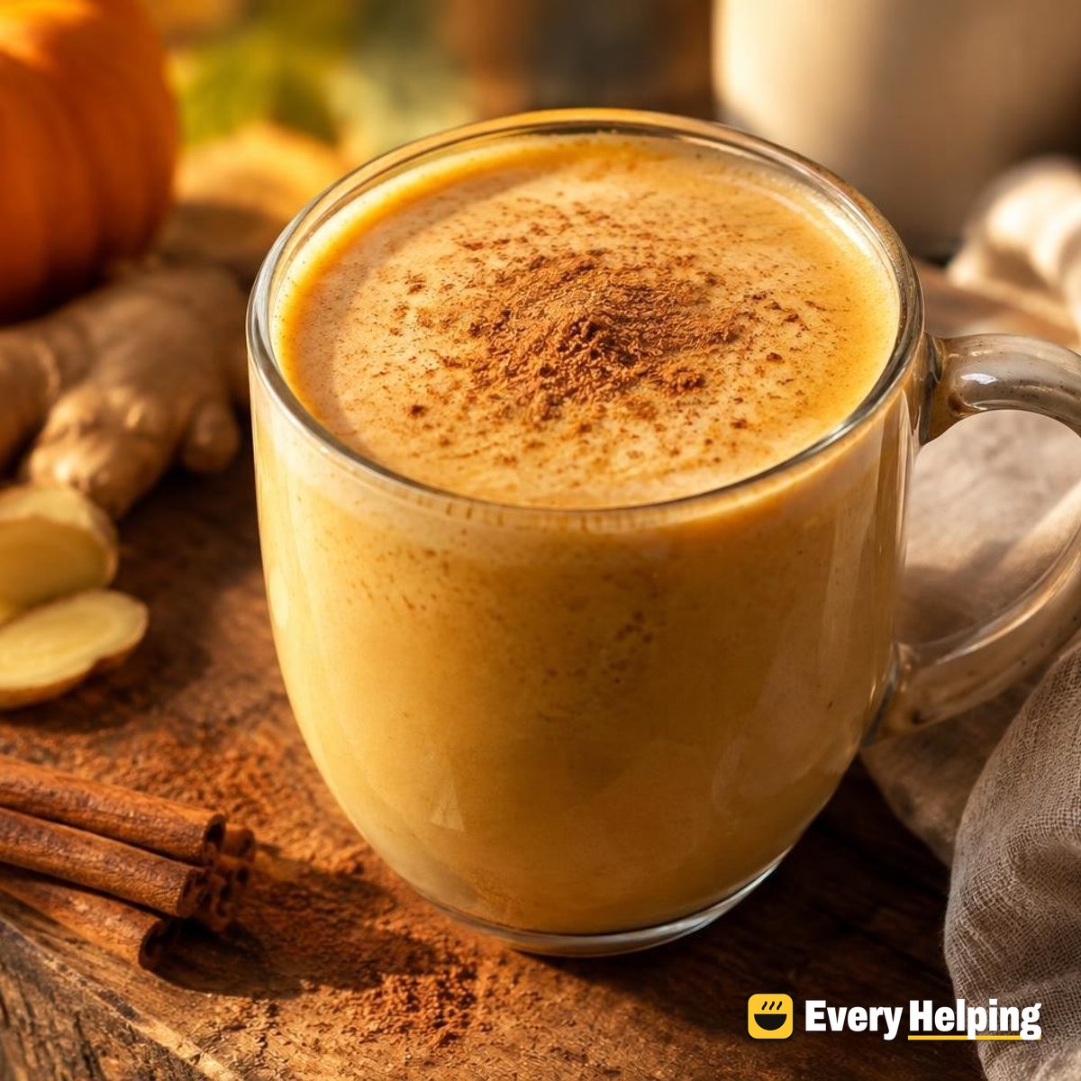 Coconut Pumpkin Spice Cinnamon Steamer