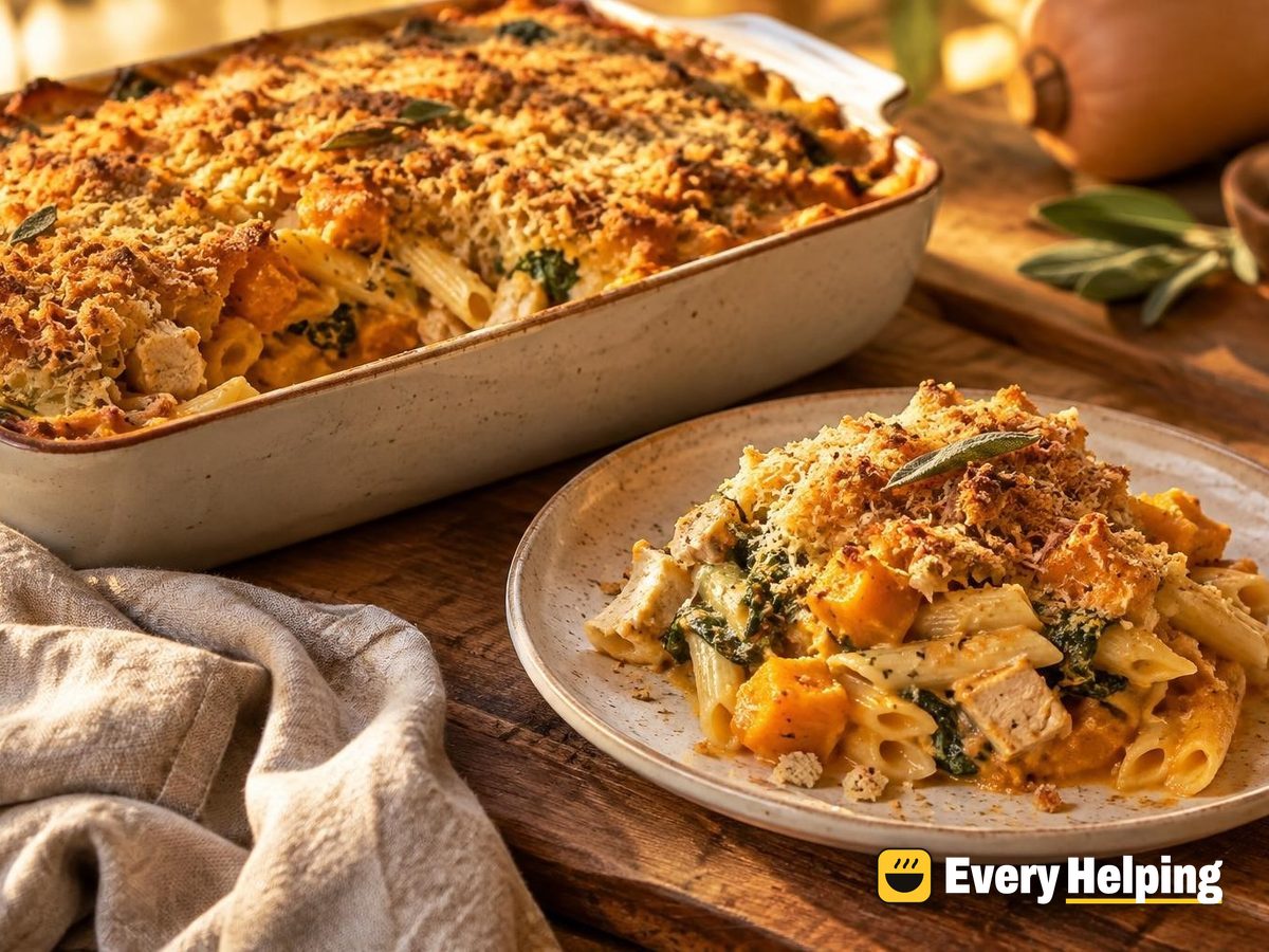 Turkey Butternut Sage-Style Pasta Bake