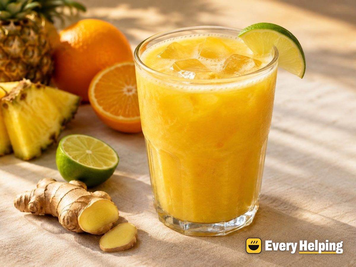 Pineapple-Orange Agua Fresca with Ginger