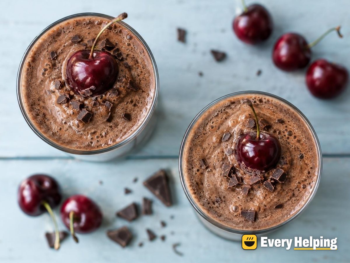 Cherry Chocolate Cold Brew Kefir Shake