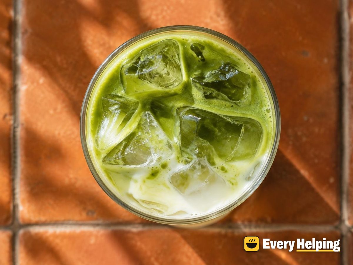 Iced Vanilla Honey Green Tea Latte