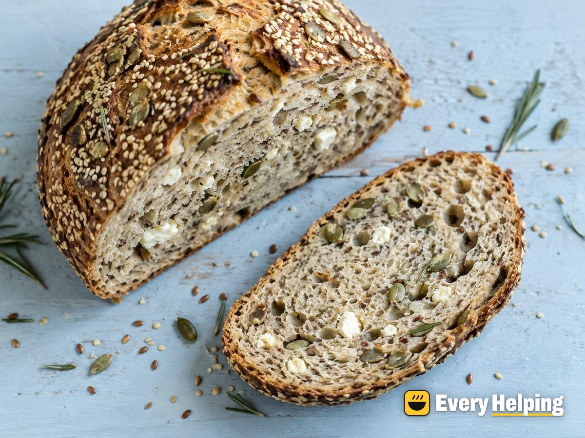 Feta Rosemary Pumpkin Seed Sourdough Boule