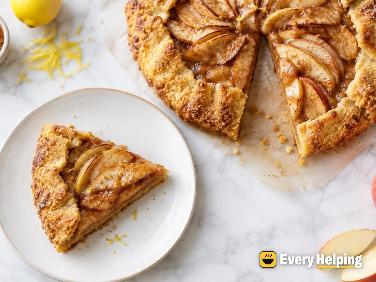 Cinnamon Apple Galettes with Cornmeal Crust