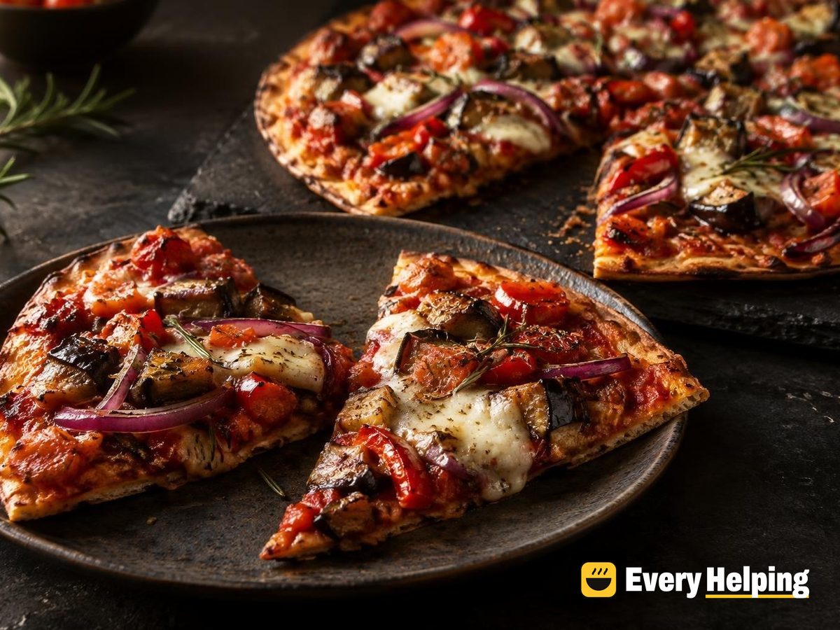 Thin-Crust Rosemary Roasted Eggplant Pizzas