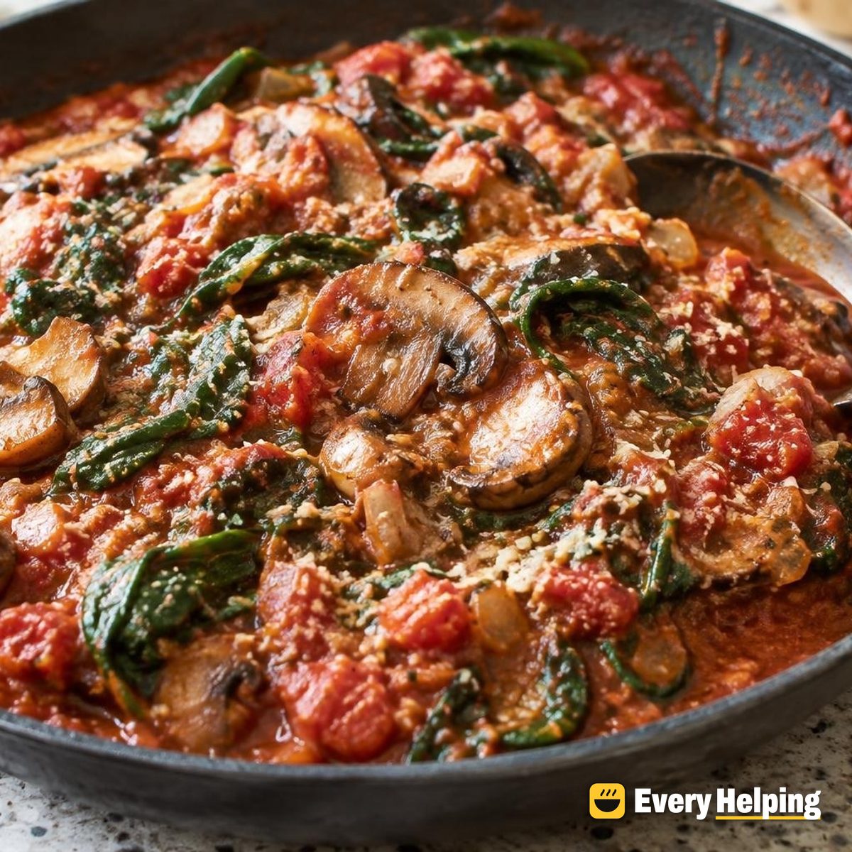 Mushroom Spinach Parmesan Pizza Sauce