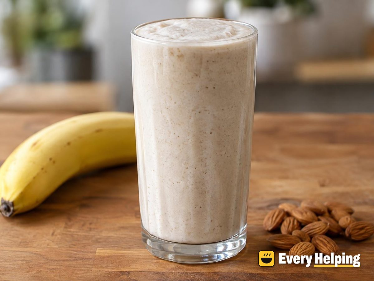 Banana Almond Overnight Oat Shake