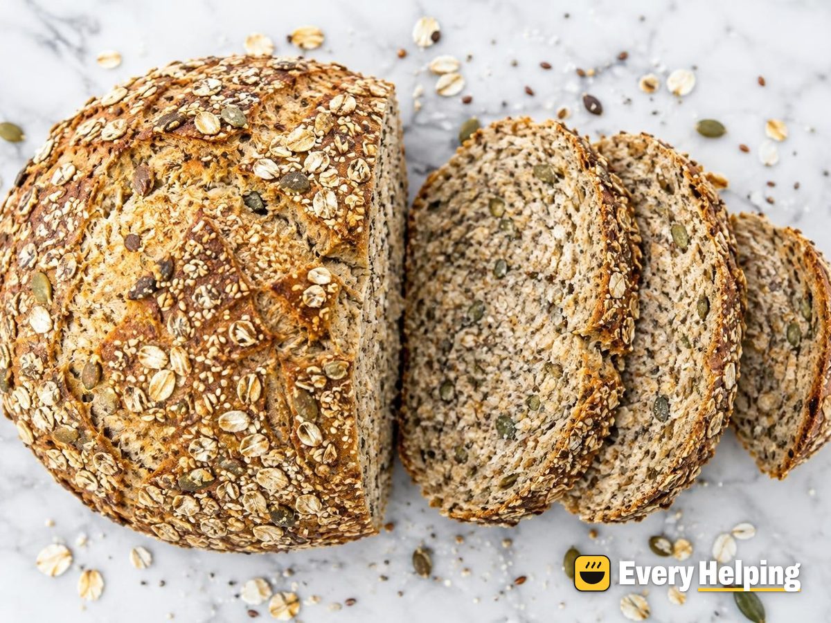 Oat-Crusted Four-Seed Overnight Boule