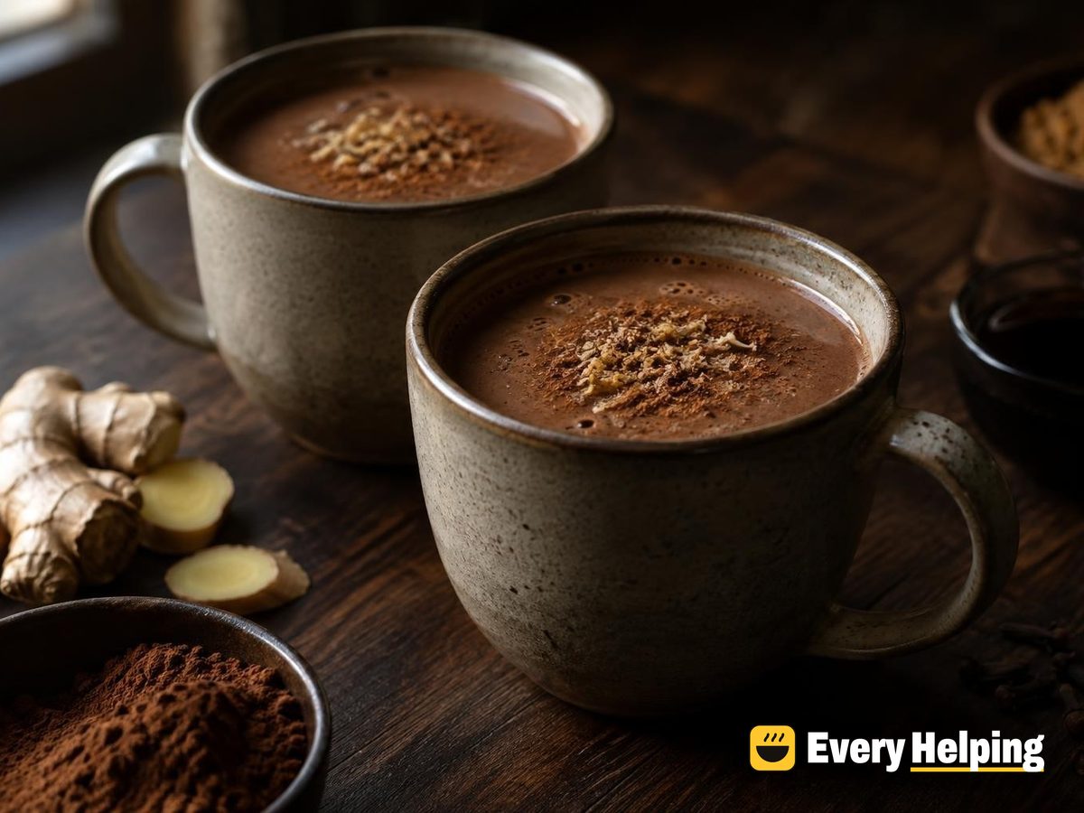 Molasses Gingerbread Almond Milk Hot Cocoa