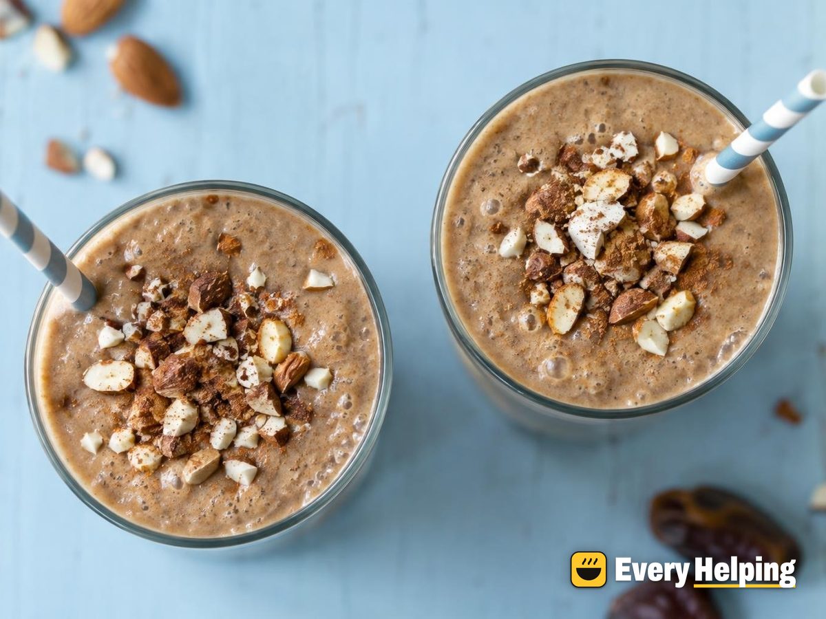 Blended Cinnamon Date Soy Coffee Shake