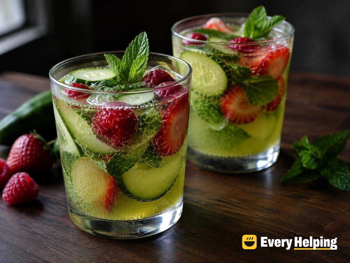 Cardamom Cucumber Mint Green Tea Fizz