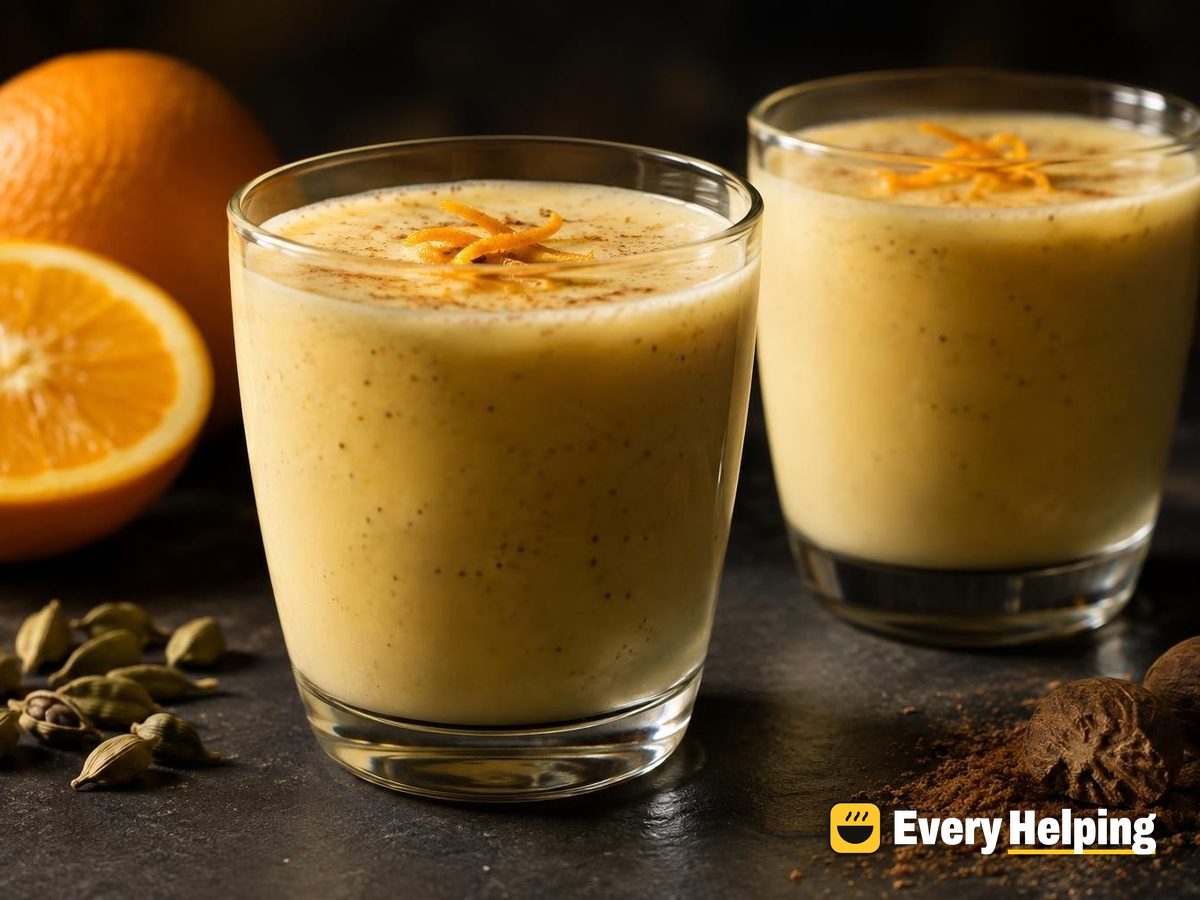 Chilled Cardamom Orange Eggnog