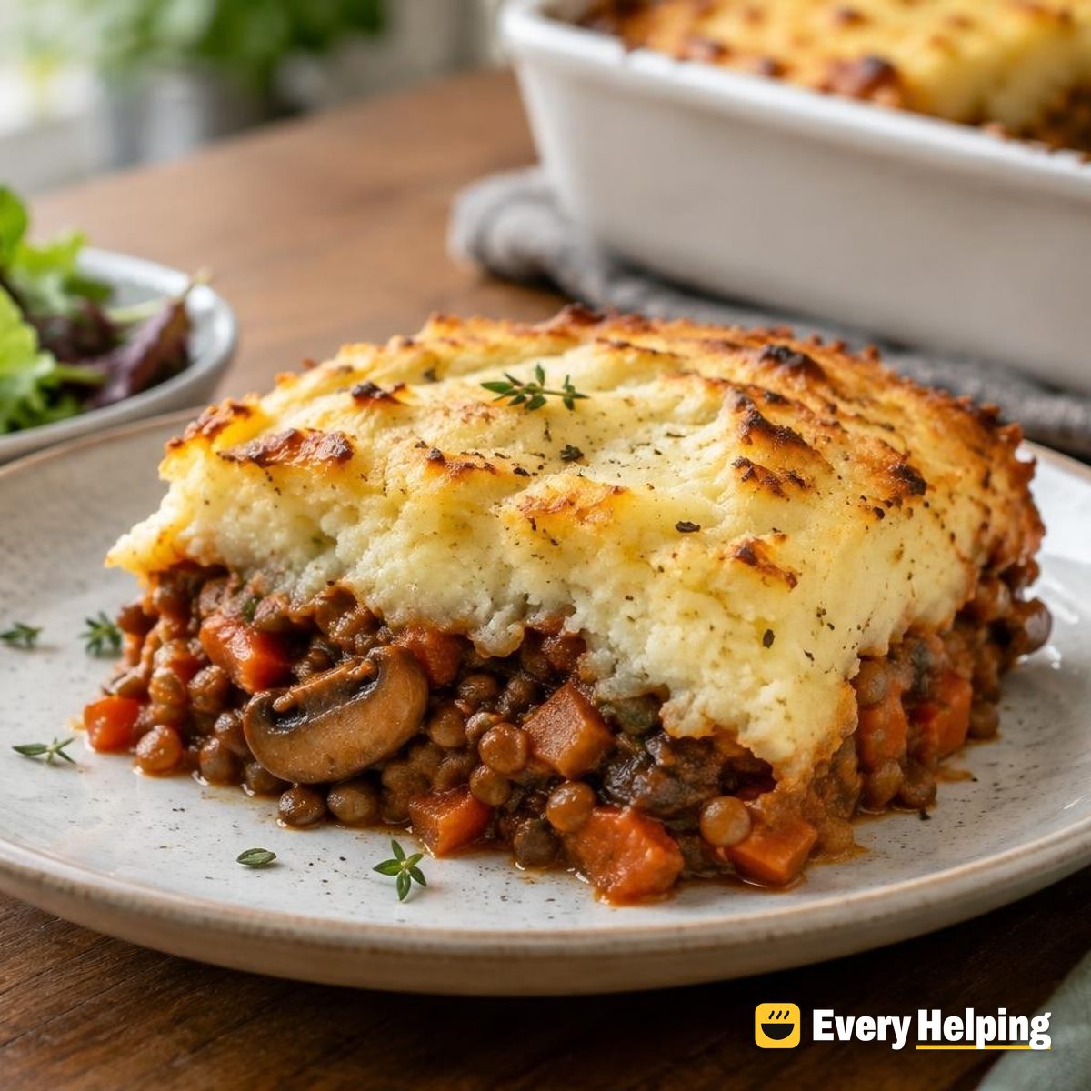 Lentil Mushroom Shepherd's Pie