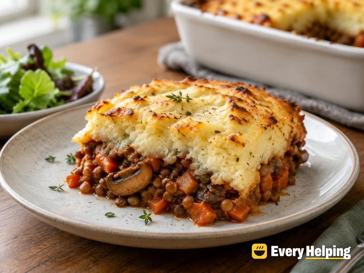 Lentil Mushroom Shepherd's Pie
