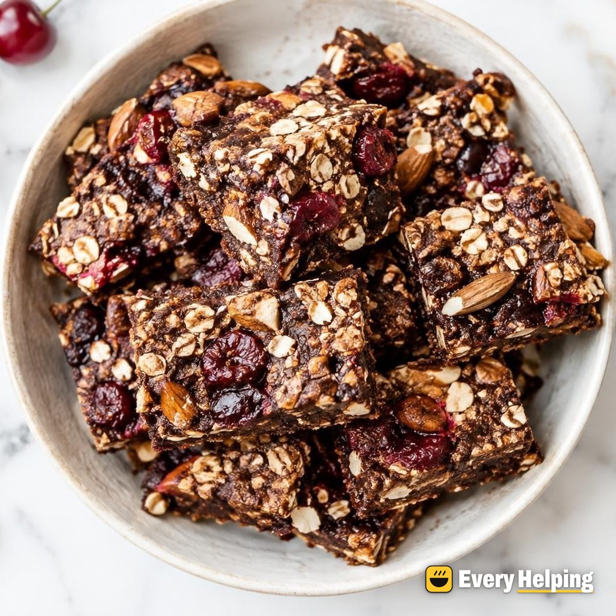 Cherry Almond Cocoa Crunch Bars