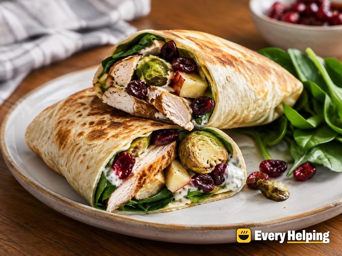 Skillet Turkey Cranberry Thanksgiving Wraps