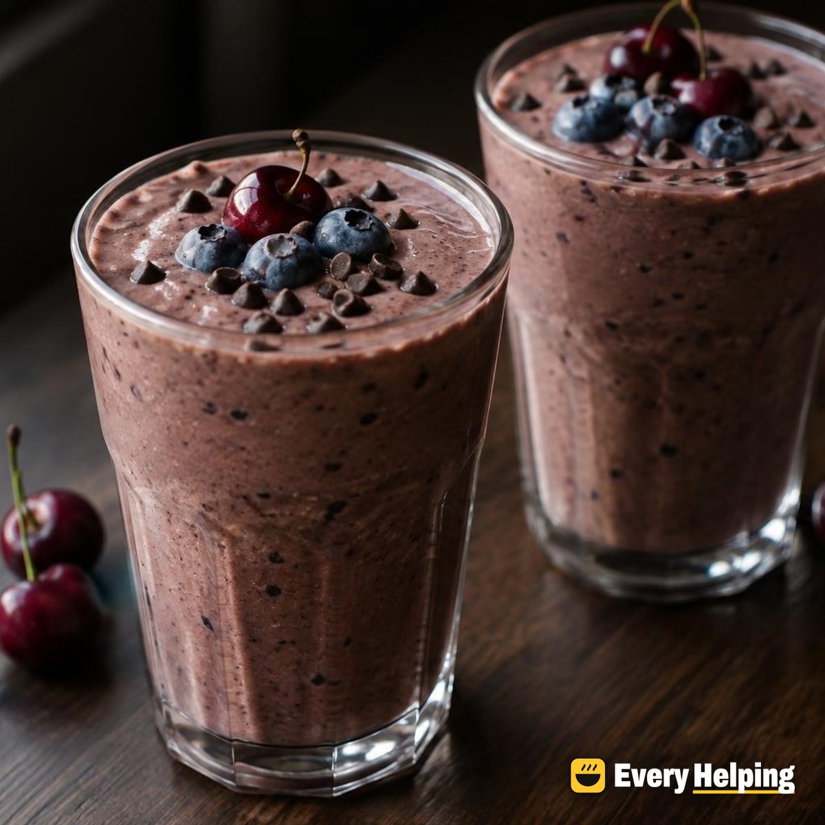 Chocolate Cherry Chip Smoothie