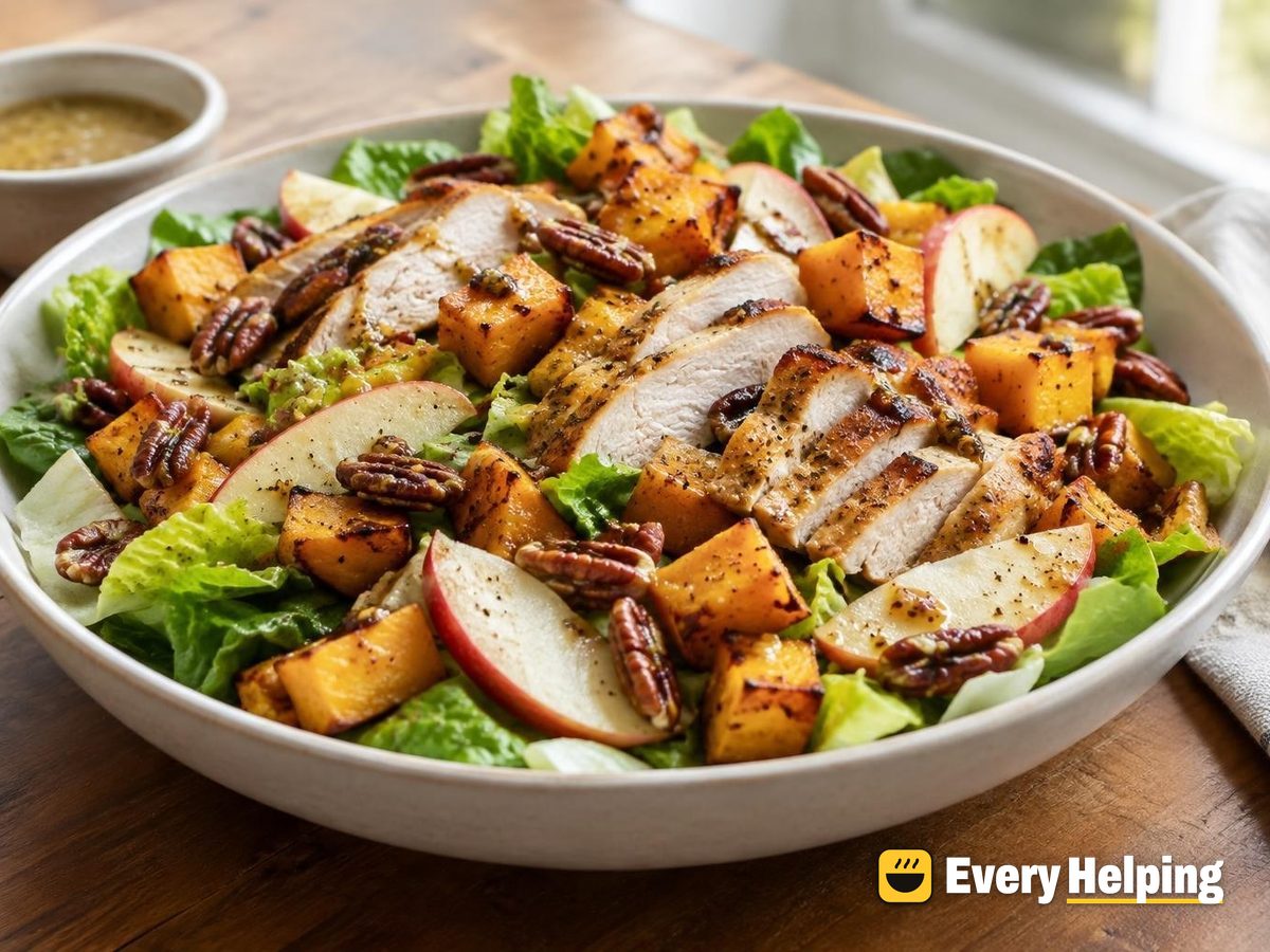 Roasted Chicken, Squash and Apple Harvest Salad