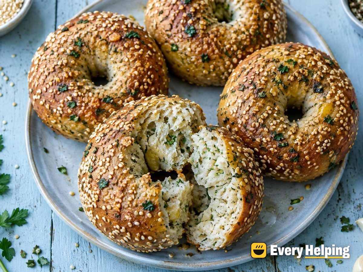 Garlic Parsley Sesame Bagels