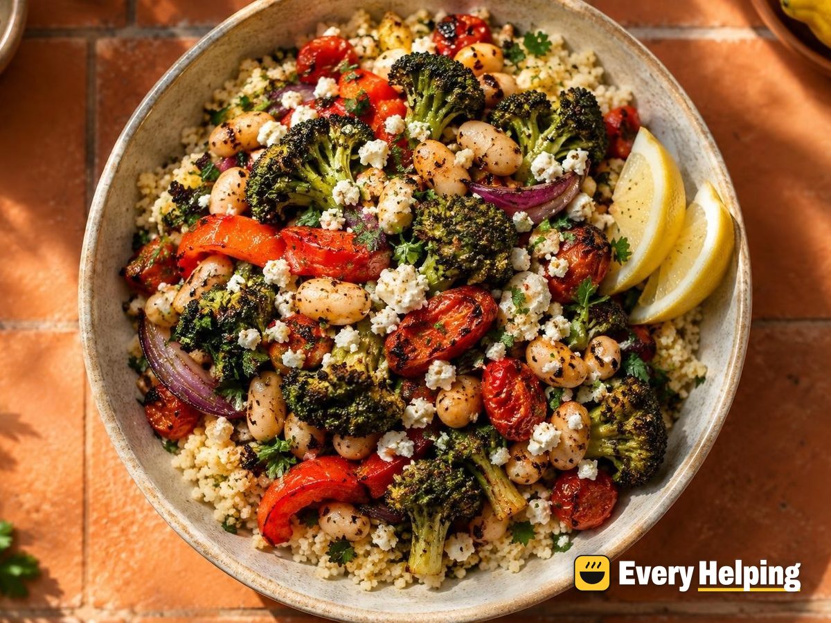 Smoky White Bean Sheet Pan with Feta
