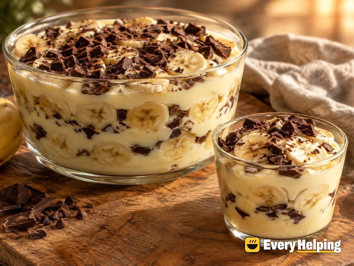 Banana Vanilla Pudding Cups with Chopped Chocolate