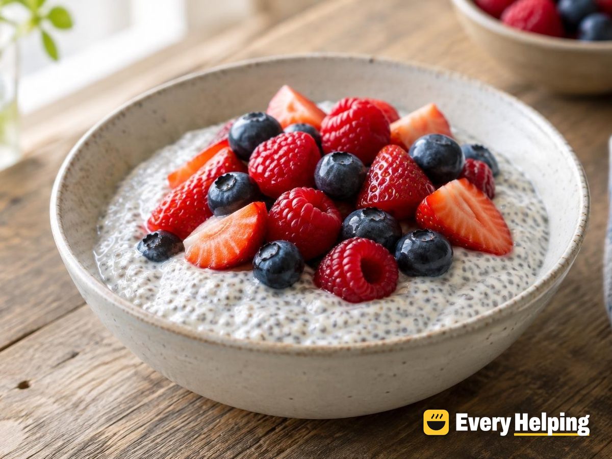 Vanilla Chia Pudding with Fresh Berries