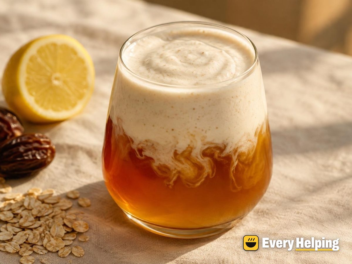Honey Lemon Black Tea with Oat Cream