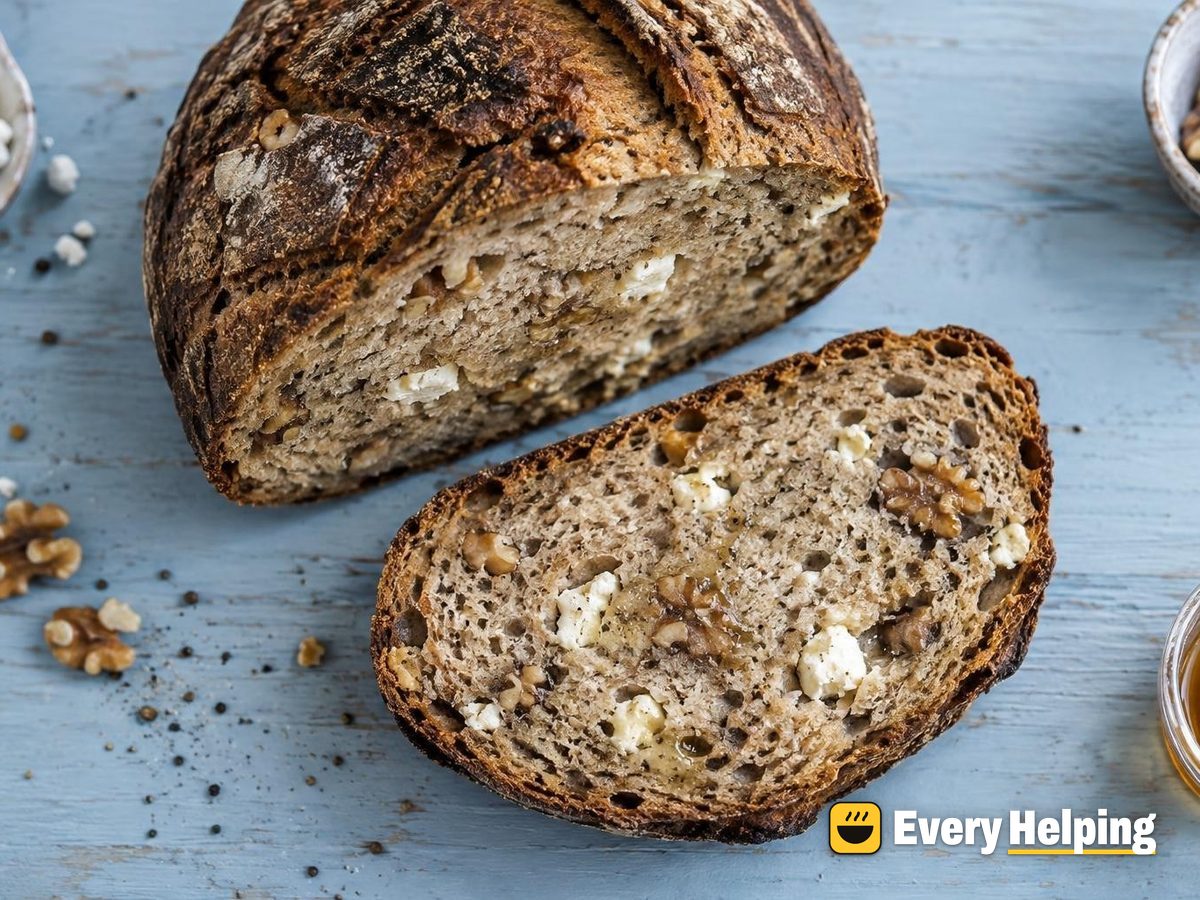 Honey Pepper Feta Walnut Rye Boule