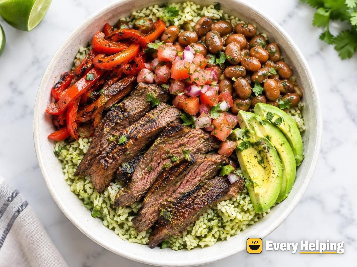 Carne Asada Cilantro-Lime Rice Bowls