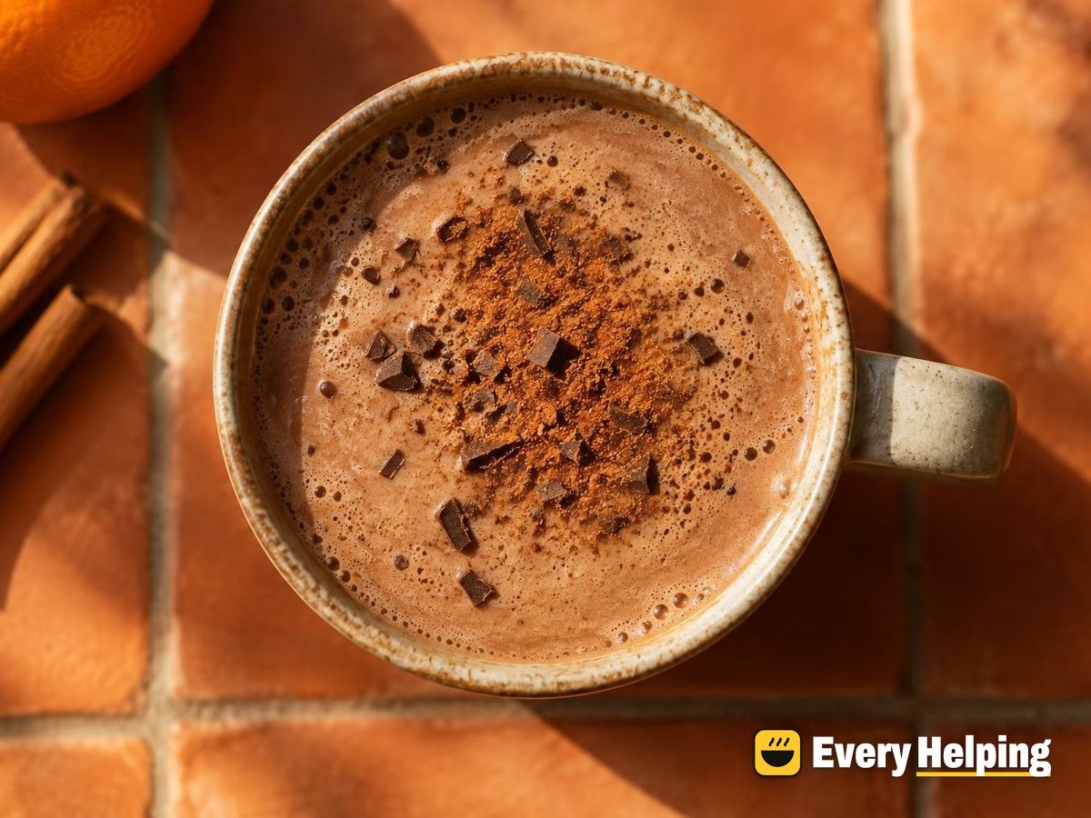 Coconut Cinnamon Mocha with Orange