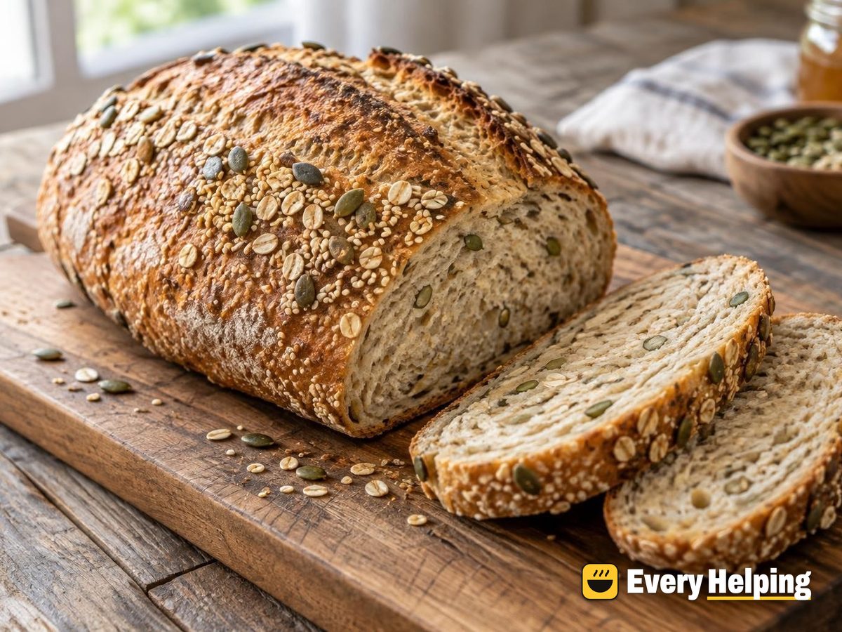 Soft Honey Oat Seeded Sourdough Batard