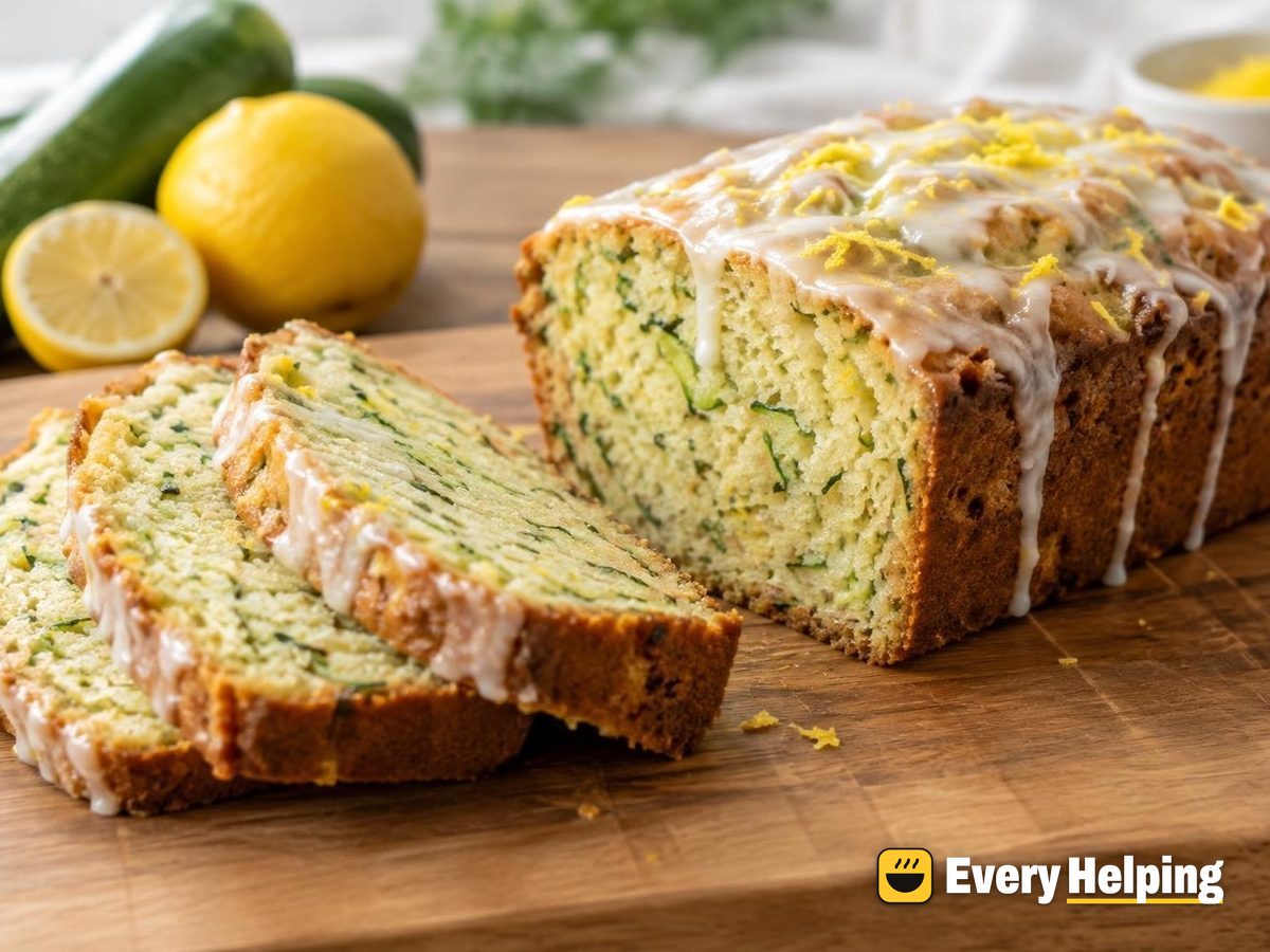 Lemon Zucchini Bread with Lemon Glaze
