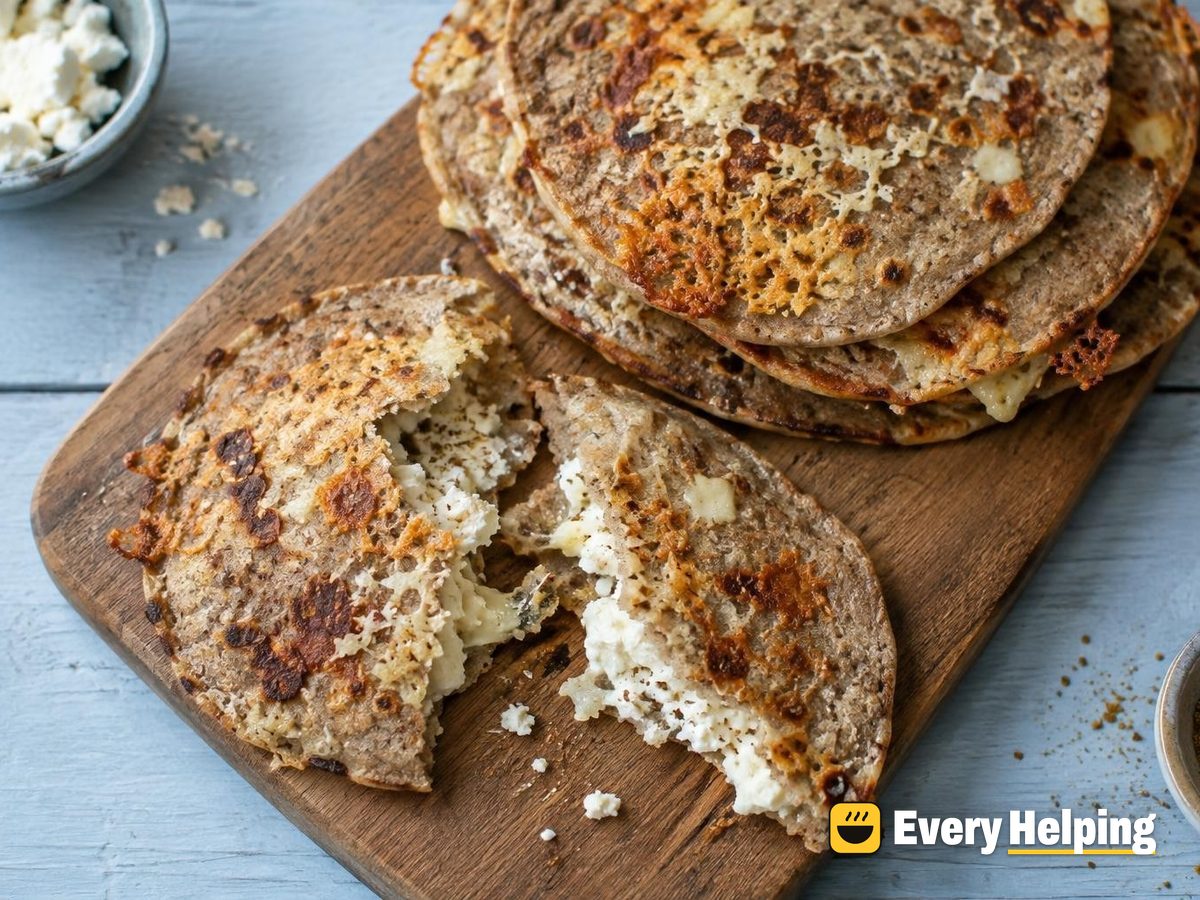 Cheesy Rye Tortillas with Queso Fresco