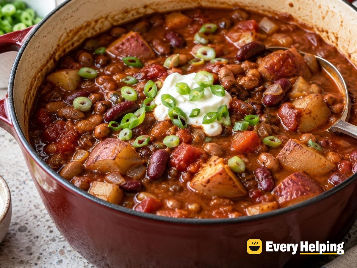 Red Potato and Kidney Bean Smoky Chili