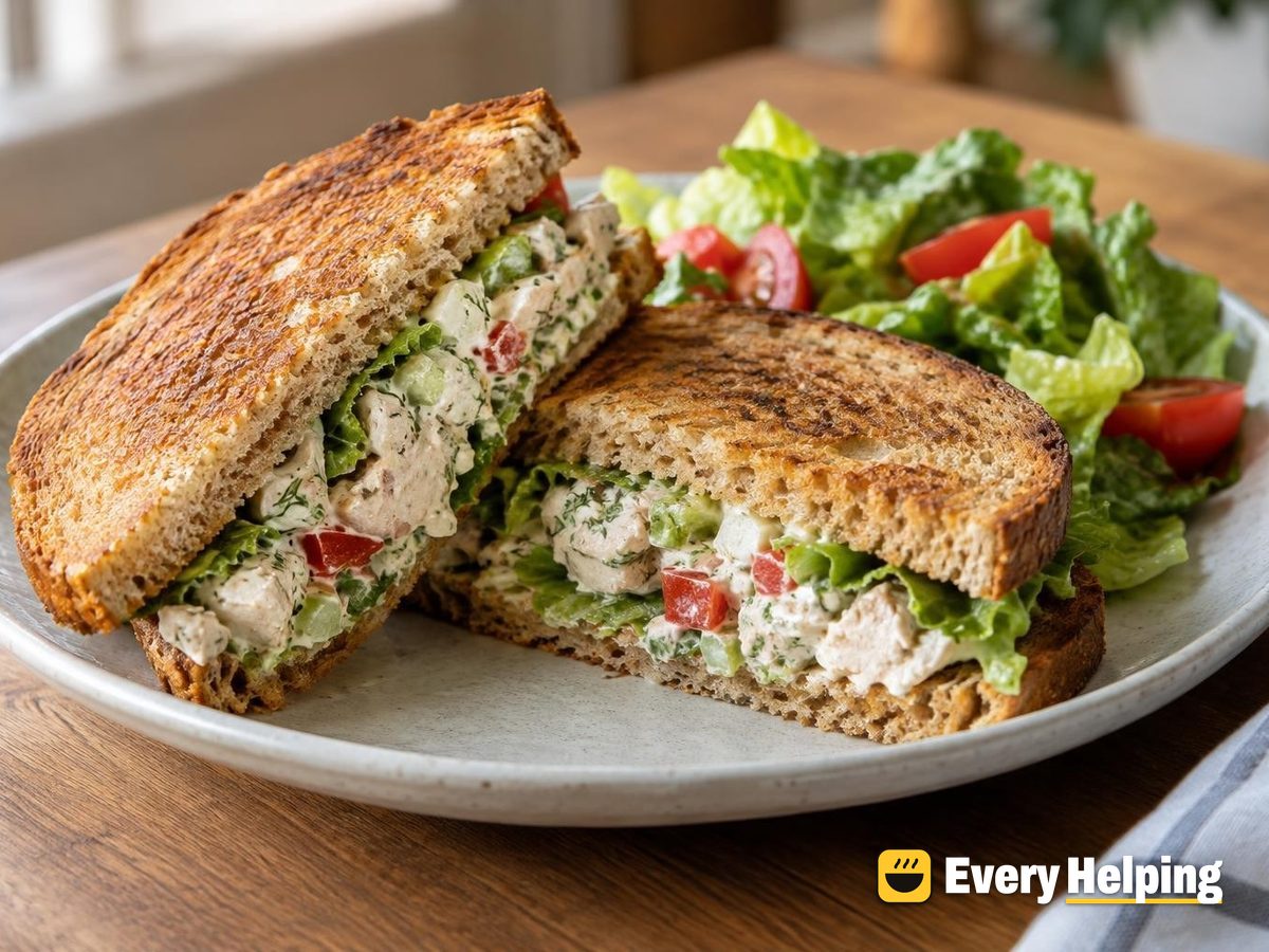 Lemon-Dill Chicken Salad Toasties