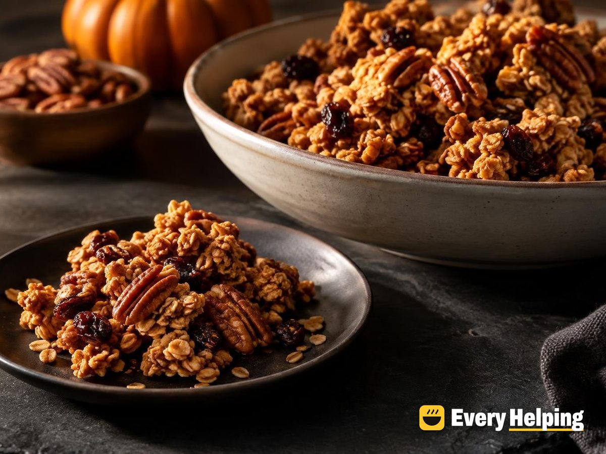 Pecan Pumpkin Pie Granola Clusters