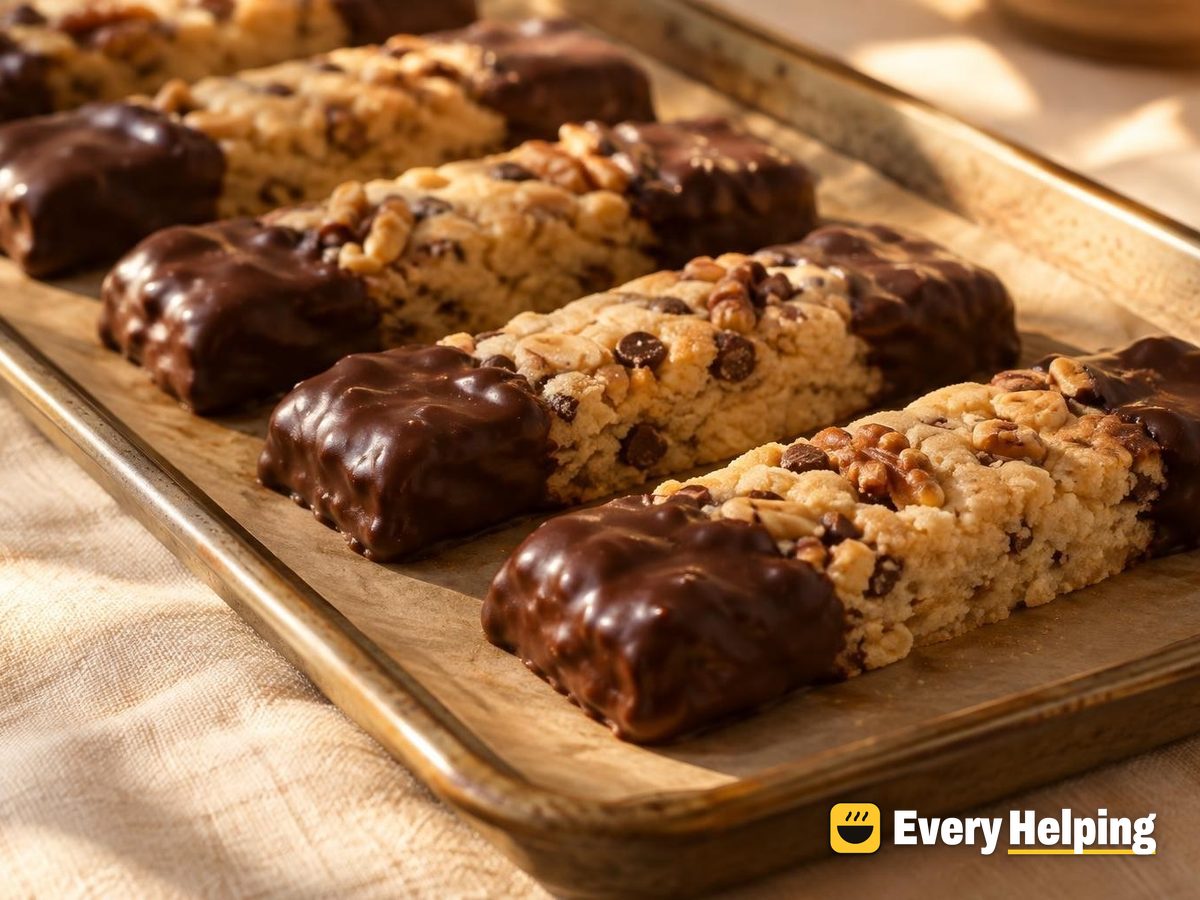 Chocolate-Dipped Peanut Walnut Shortbread Bars
