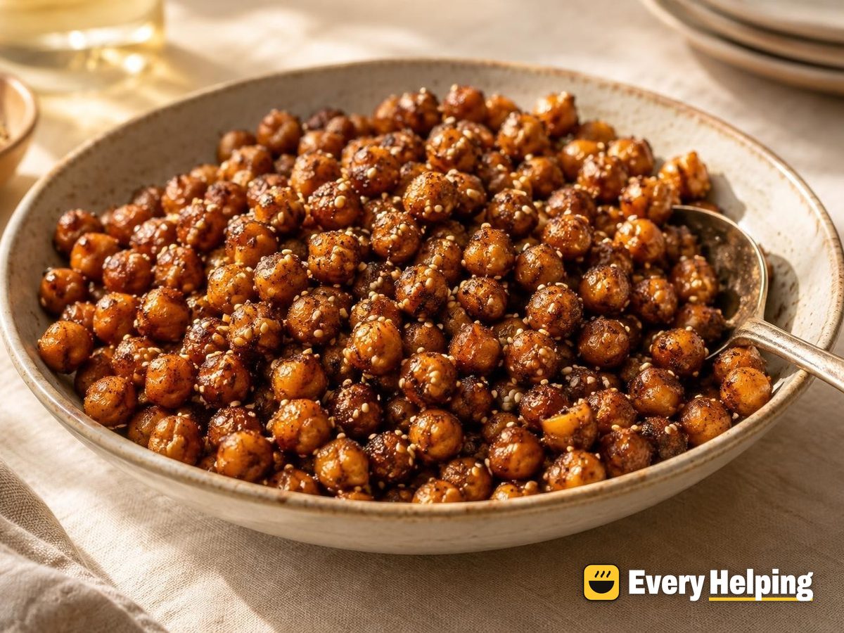 Black Pepper Soy-Sesame Roasted Chickpeas